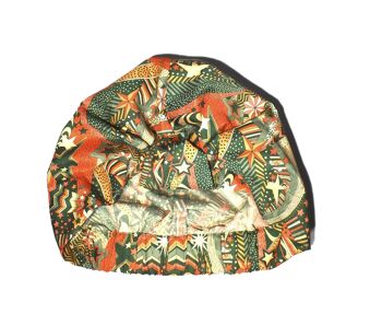 Noeud de mer salé de Noël - Topper de bonnet de bain - Turban de bain - S/M - Imprimé Liberty de Noël My Little Star 3