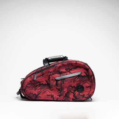 Canvas Padel Racket Bag Red Camo