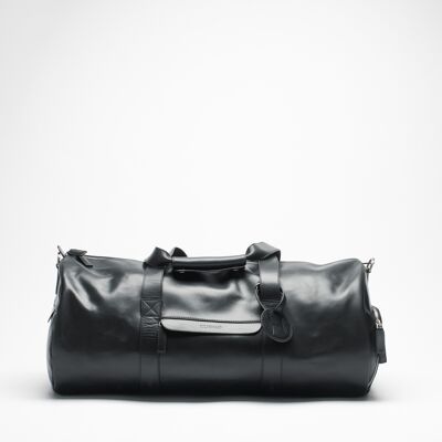 Weekend Duffel Leather Bag black