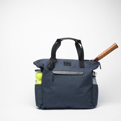 Canvas Tennis Tote Bag Blue