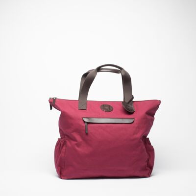 Canvas Tote Bag Burgundy