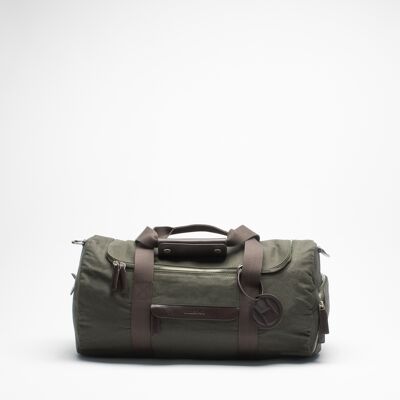 Canvas Small Weekend Bag / Gym Bag Olive Green