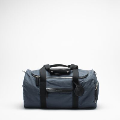 Canvas Small Weekend Bag / Gym Bag Blue