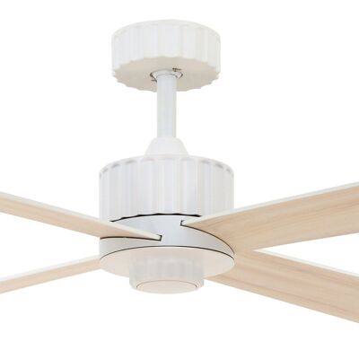 Lucci air - Airfusion Newport ceiling fan with remote control and LED light, white with reversible blades
