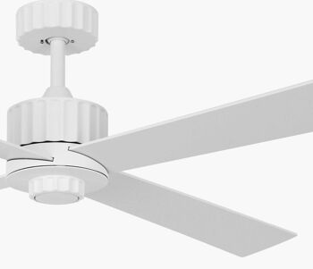 Lucci air - Ventilateur de plafond Airfusion Newport avec télécommande et éclairage LED, blanc avec pales réversibles 4