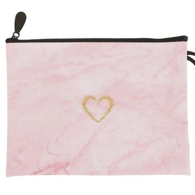 Pouch Pink Marble