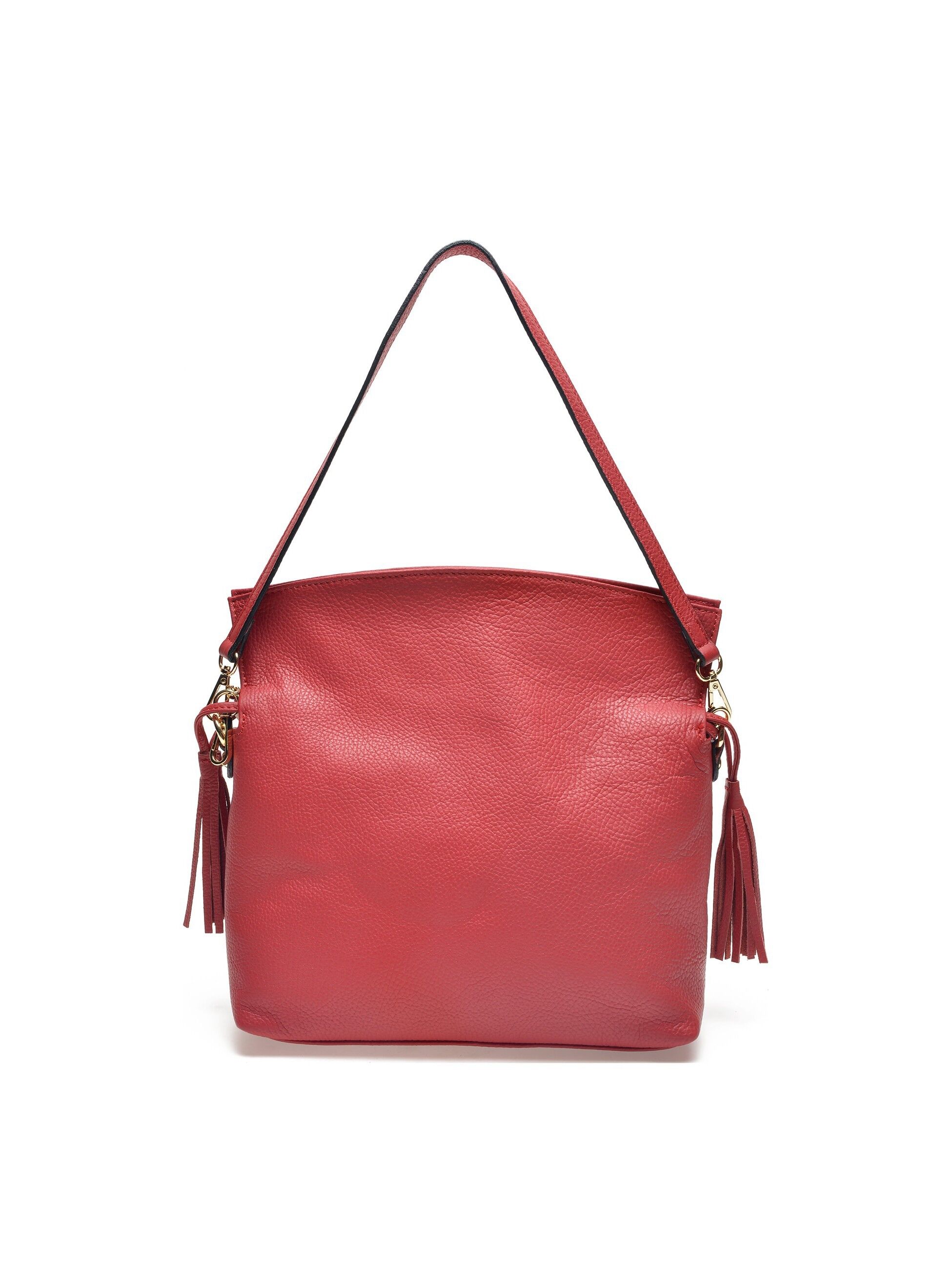 AW21 IR 1733_ROSSO_Top Handle Bag