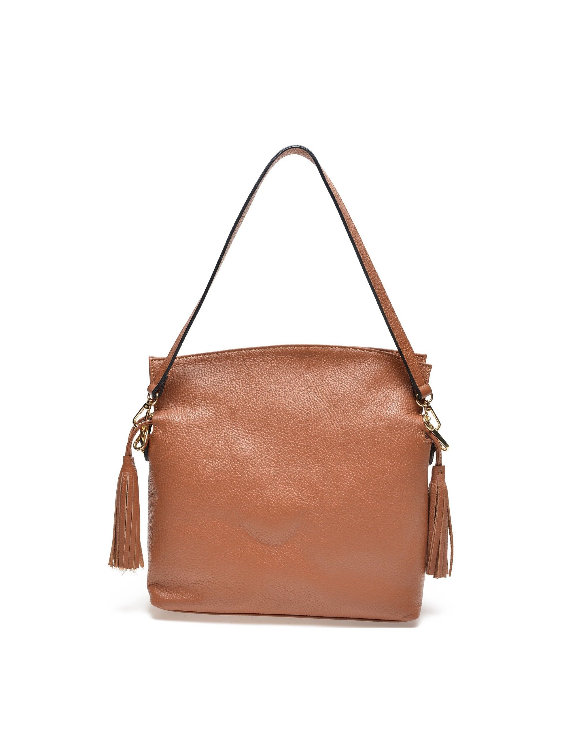 AW21 IR 1733_COGNAC_Borsa con manico superiore