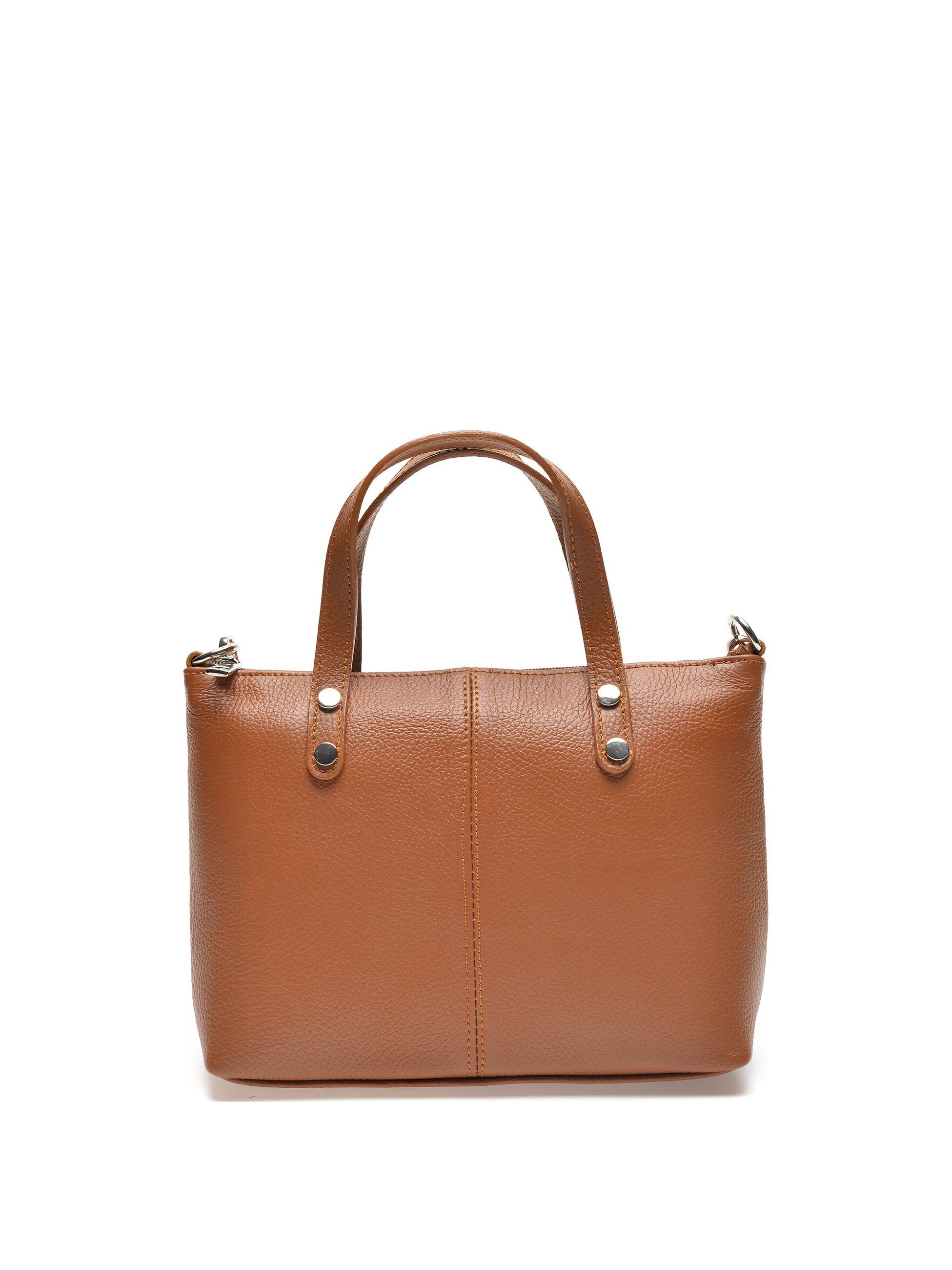 AW21 IR 1734_COGNAC_Borsa con manico superiore