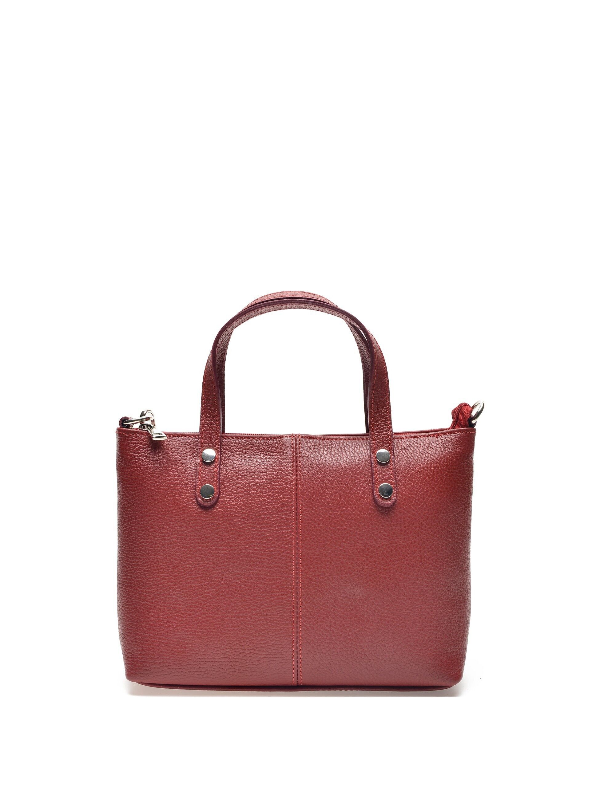 AW21 IR 1734_ROSSO_Borsa con manico superiore