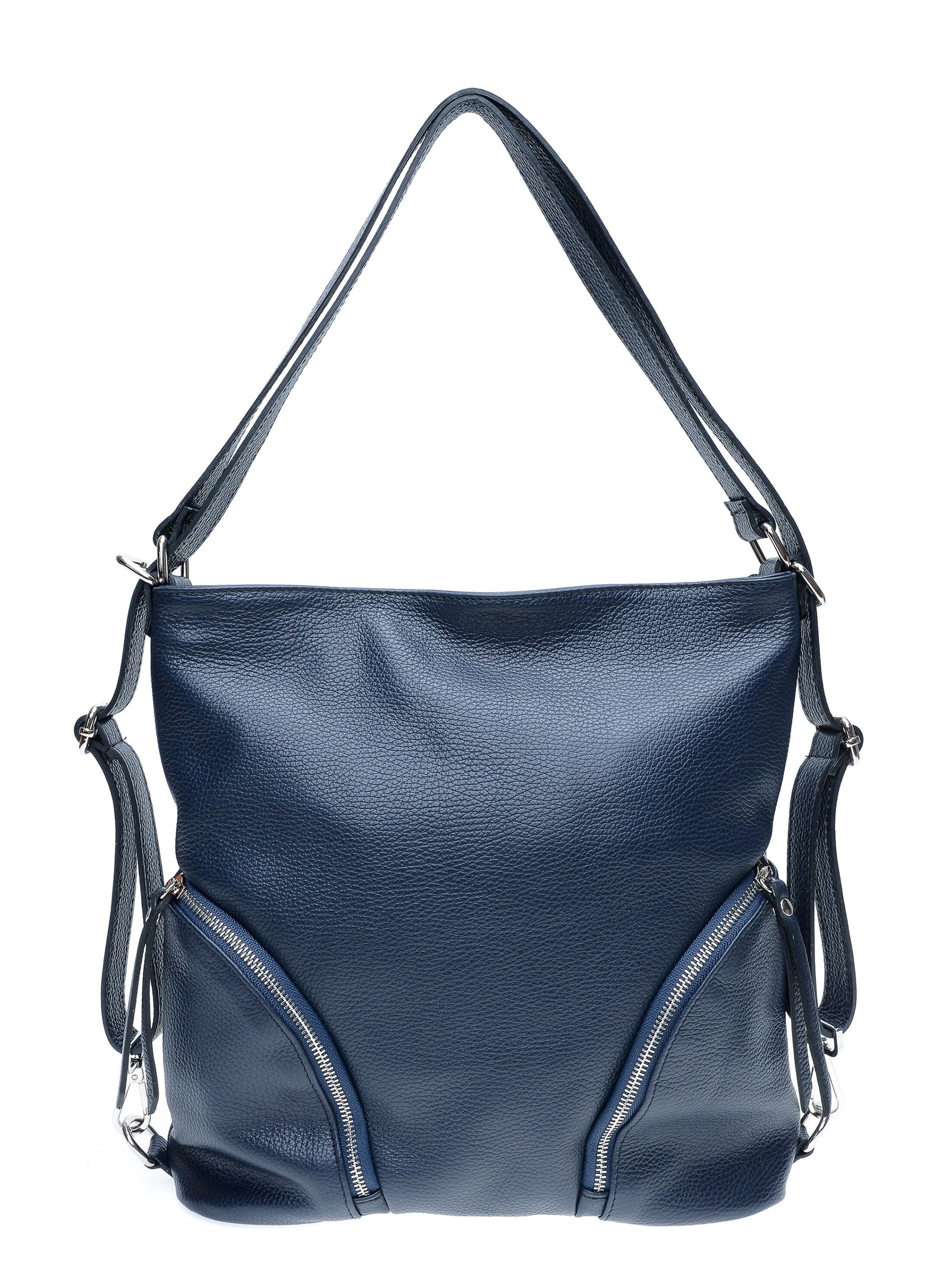 AW21 IR 1641_BLU SCURO_Borsa con manico superiore