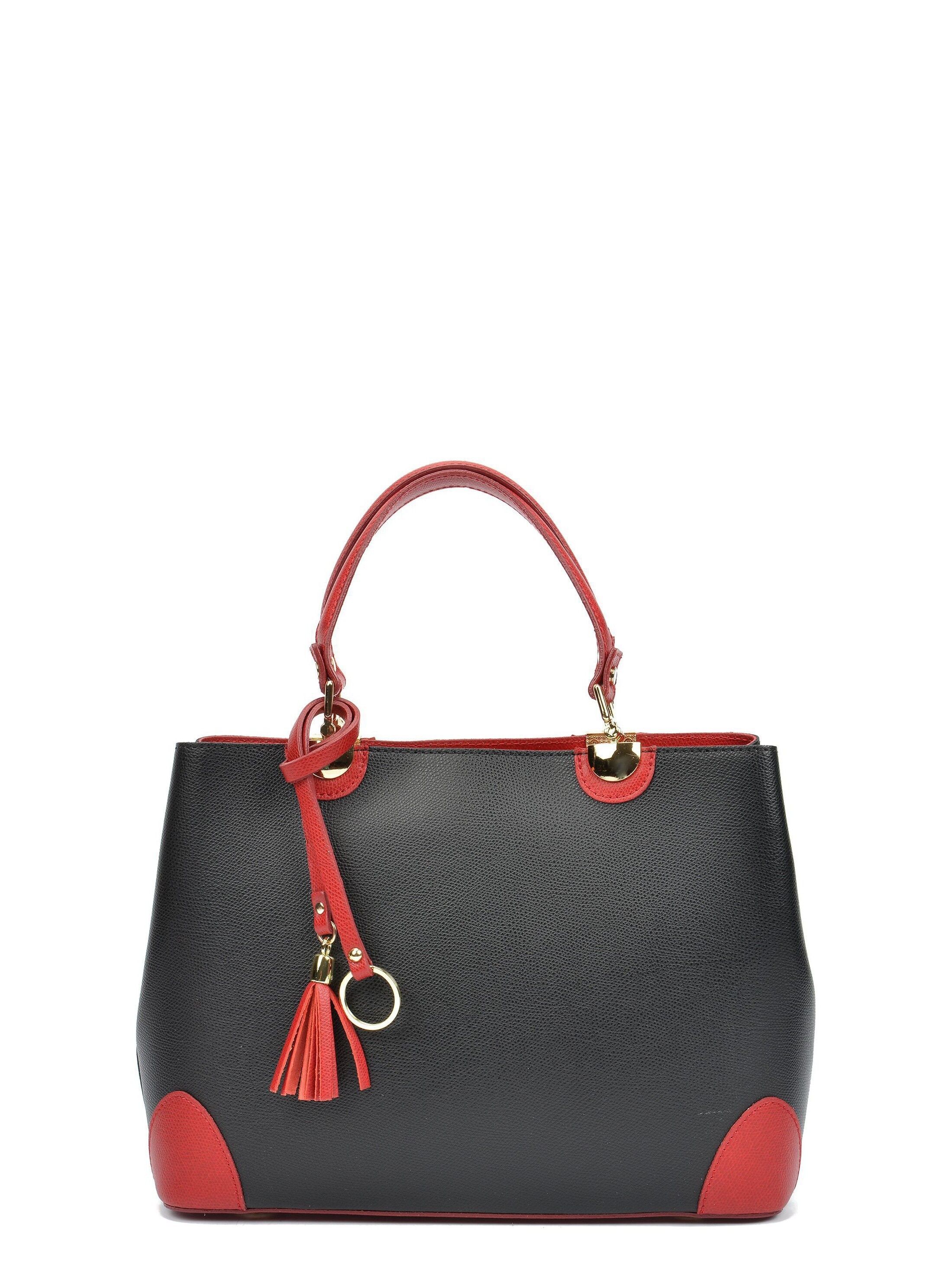 AW21 IR 462_ROSSO NERO_Borsa con manico superiore