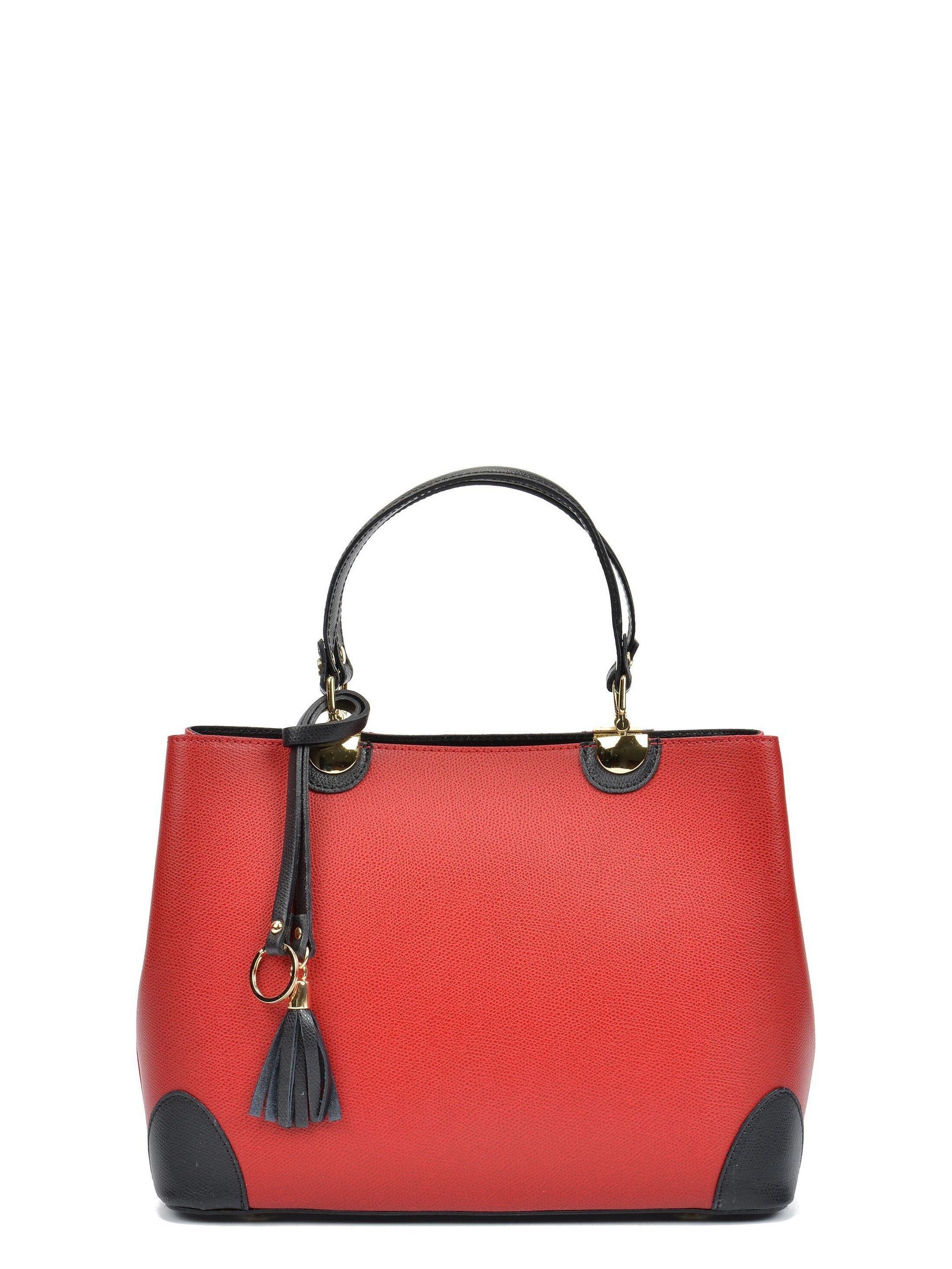 AW21 IR 462_NERO ROSSO_Borsa con manico superiore