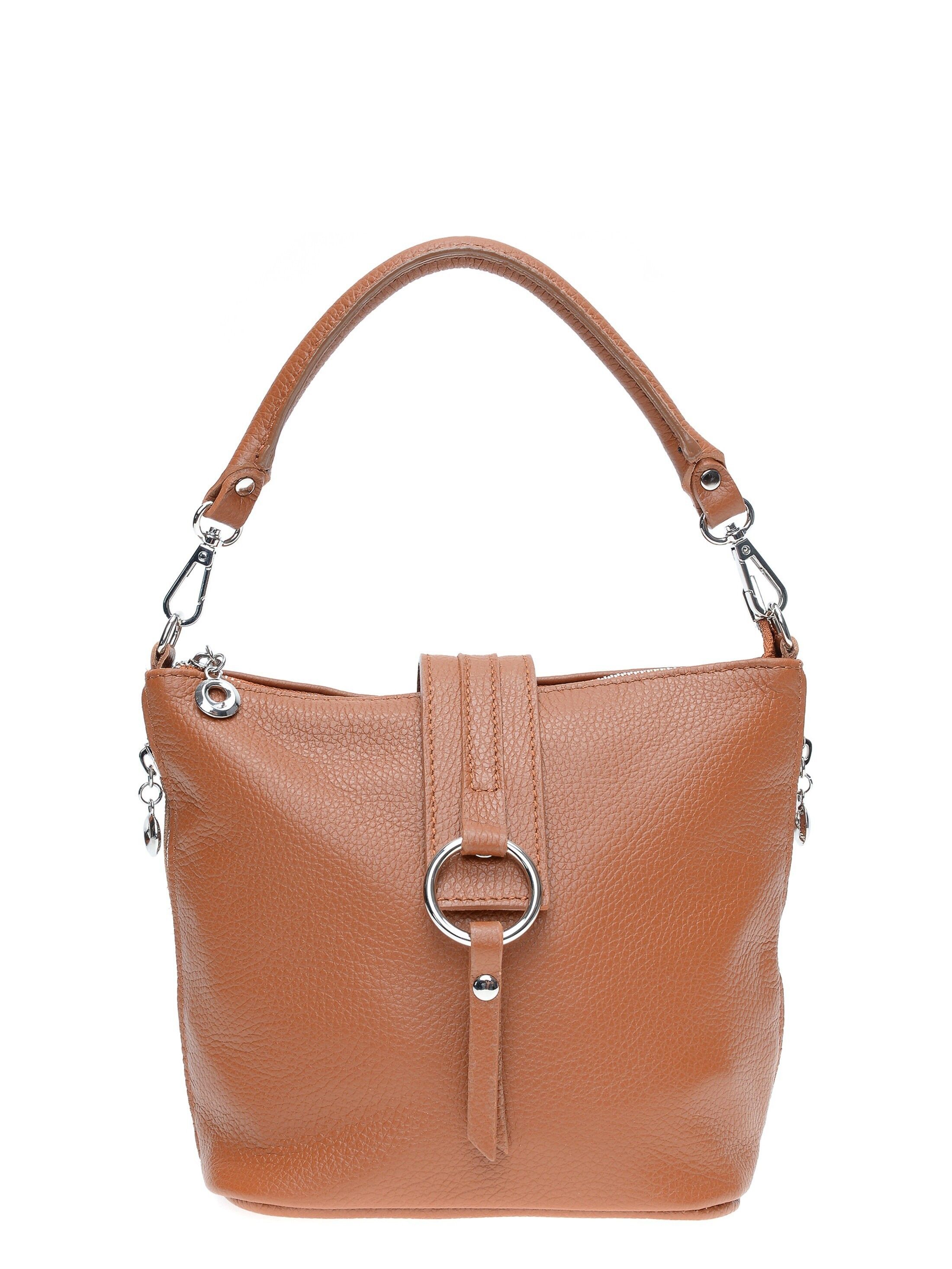 AW21 IR 1643_COGNAC_Borsa con manico superiore