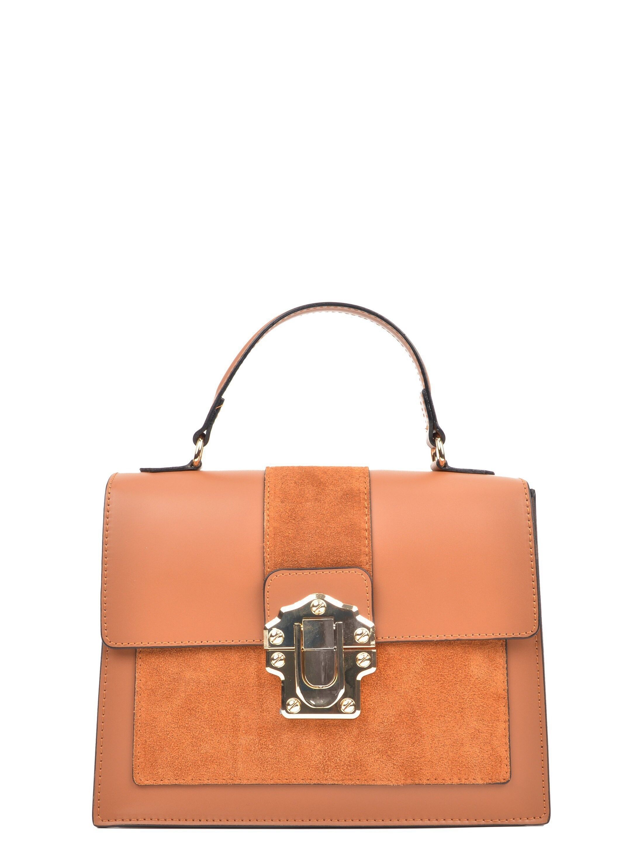 AW21 IR 3087_COGNAC_Borsa con manico superiore