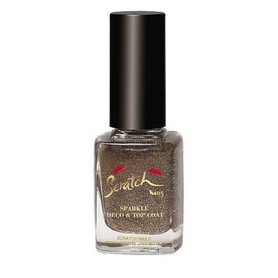Top Coat Scratch Deco Hologramme Or