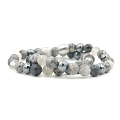 HERR. & HERR. Armband-Set grau