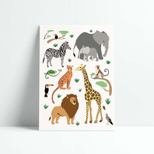 Affiche 30x40 cm La Savane