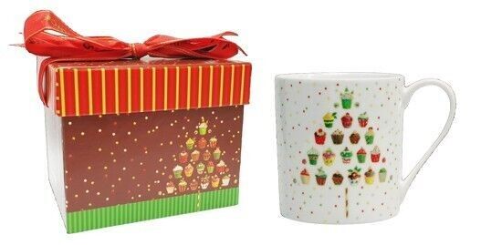 Dolce albero. Tazza natalizia in porcellana -350 ml in carillon