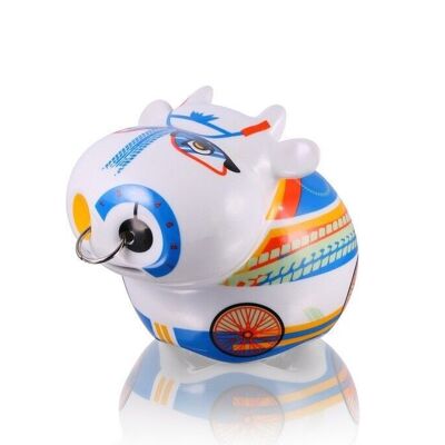 Big Money Bank, piggy bank, porcelain, Cow Cyclist