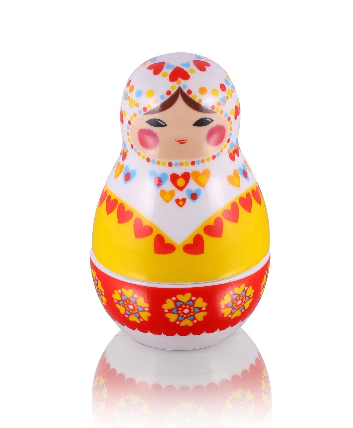 Anastasia 2pc, Matrioshka, set sale e pepe, porcellana