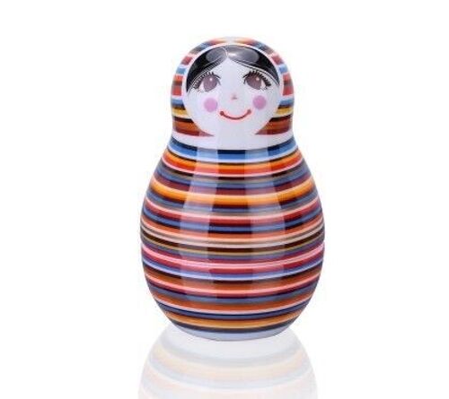 Striped Doll– Matrioshka, Salt & Pepper Set, porcelain