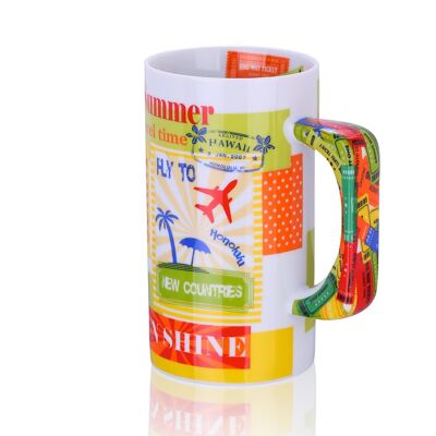 Taza de porcelana XXL -550ml - Boleto de verano