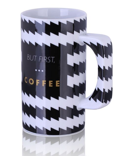 Porcelain XXL Mug -550ml - But First, Coffee