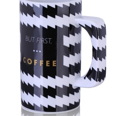 Porcelain XXL Mug -550ml - But First, Coffee
