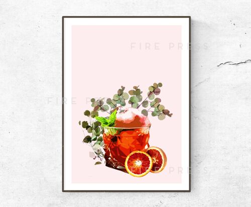 Negroni Poster__A1 (23.4"x33.1") / Orange