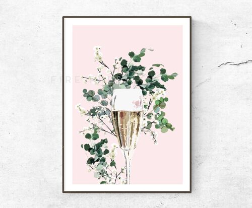 Champagne Glass Poster__A1 (23.4"x33.1") / Mint