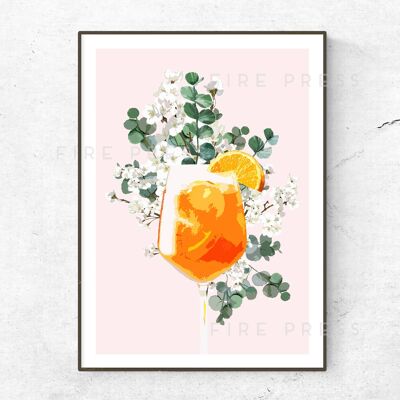 Póster de cóctel Aperol Spritz__A1 (23.4 "x33.1") / Naranja