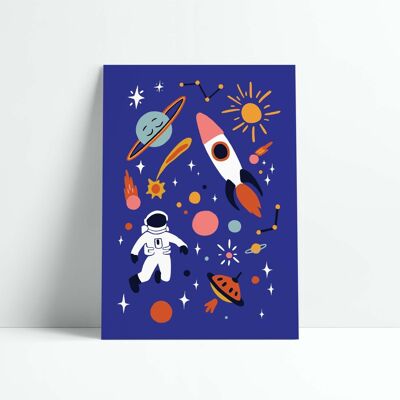 Poster 30x40 cm Der Astronaut