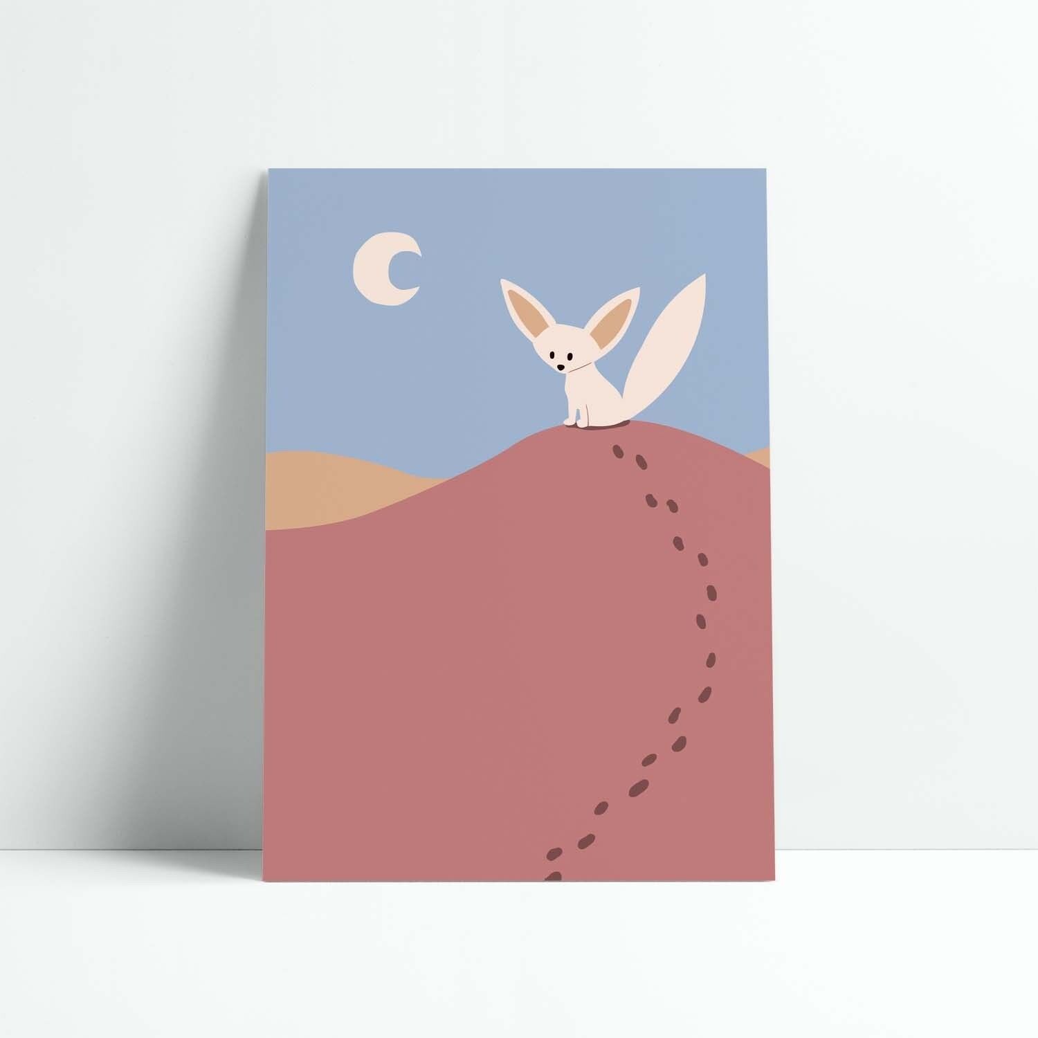 Affiche 18x25 cm Le Fennec