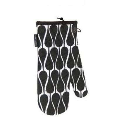 Oven Gloves - Black & White Seeds