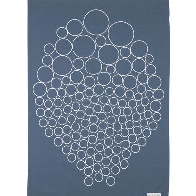 Tea towel - Blue w. dots