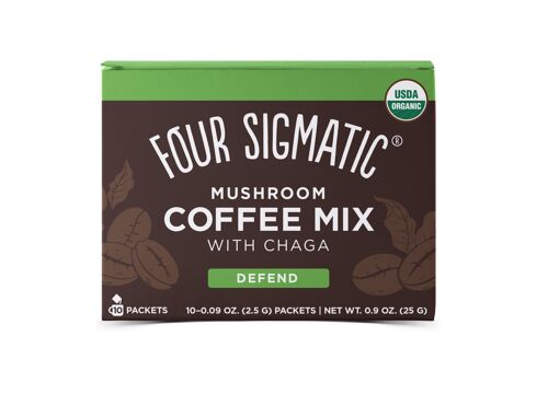 Instant Mushroom Coffee mit Chaga & Cordyceps Pilz-Kaffee 10 x 2.5 g