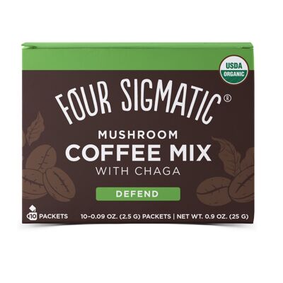 Instant Mushroom Coffee mit Chaga & Cordyceps Pilz-Kaffee 10 x 2.5 g