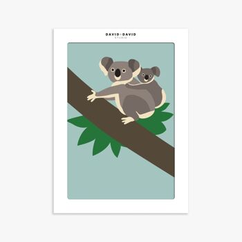 Affiche 30x40 cm Les Koalas 2