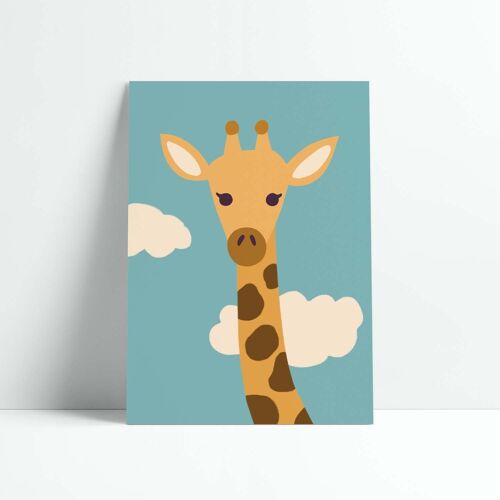 Affiche 30x40 cm La Girafe