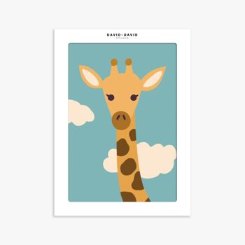 Affiche 30x40 cm La Girafe 2