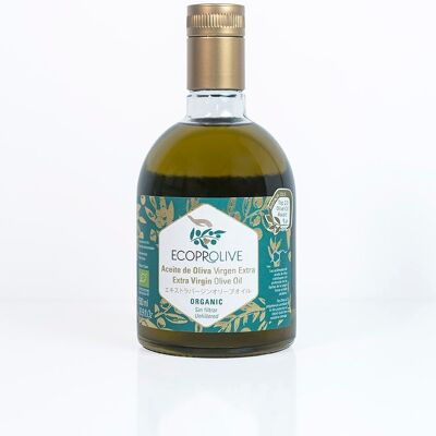 Organic Extra Virgin Olive Oil Unfiltered - ECOPROLIVE 500 ml. Early harvest coupage.