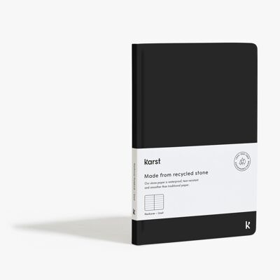A5 Hardcover Notebook - Black (Lined)