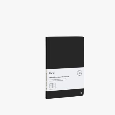 A5 Hardcover Notebook - Black (Squared)