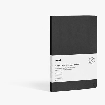 A5 Softcover Notebook - Black (Lined)
