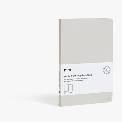 A5 Softcover Notebook - Stone (Blank)