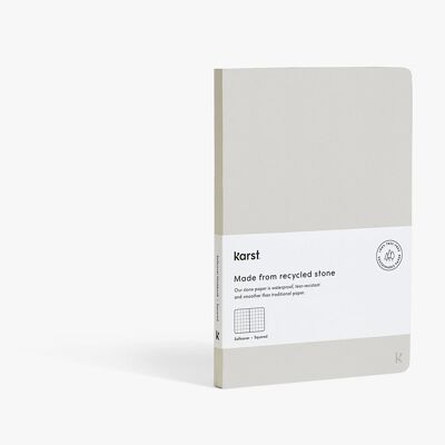 A5 Softcover Notebook - Stone (Squared)