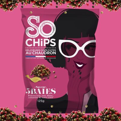 Crisps with 3 peppers and berries 125 g Artisan Quality Label