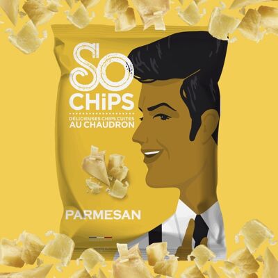 Chips Parmesano A.O.P 125g Etiqueta de Calidad Artesanal
