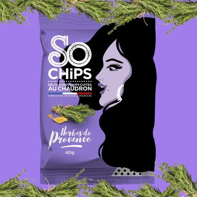 Chips mit Kräutern der Provence, 40 g, mit handwerklichem Qualitätssiegel